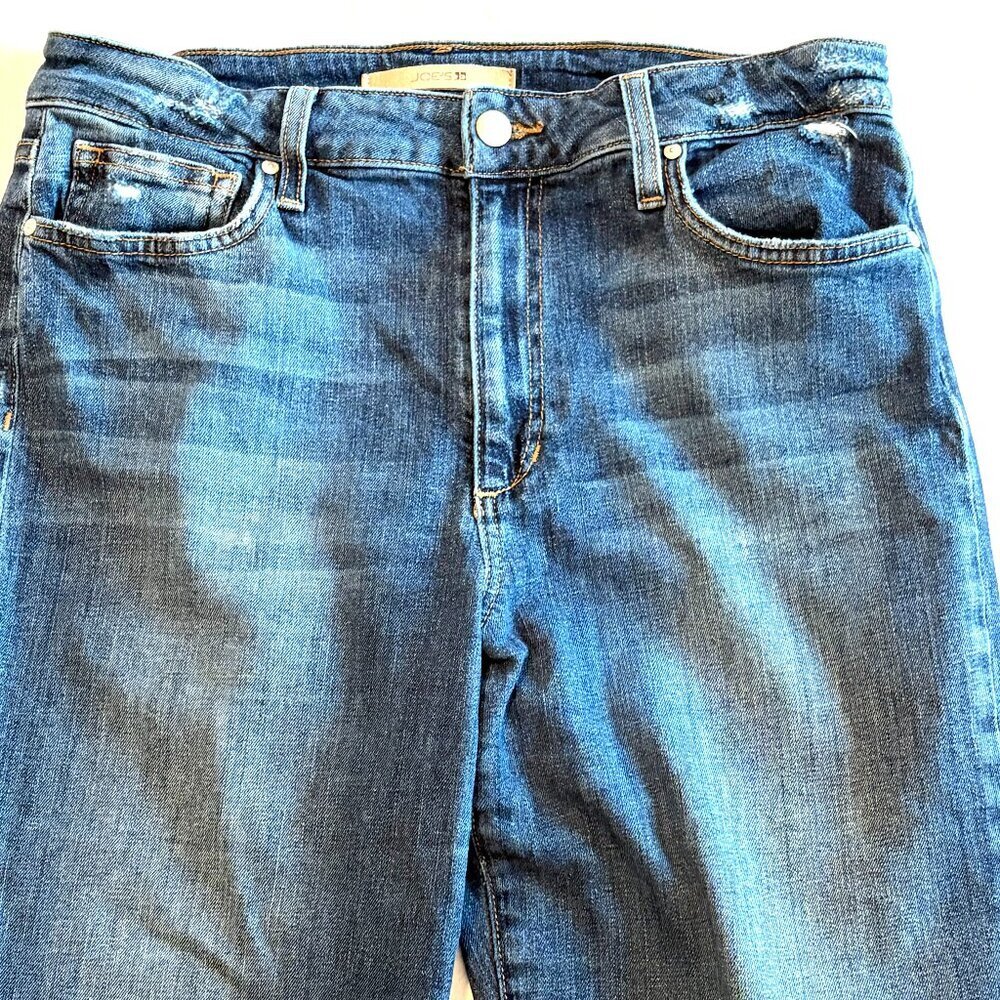 Joe's Jeans Size 30 blue denim high rise straight crop - Picture 3 of 10